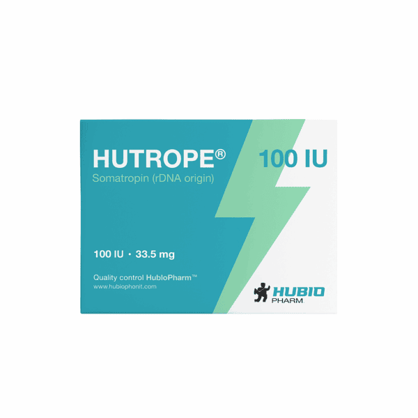 100 IU Hutrope somatropin for muscle growth and hormone therapy, high-quality peptide supplement.