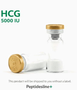 HCG 5000 IU peptide vial for hormone therapy and research purposes.