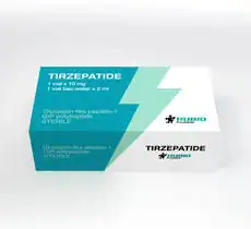 Tirzepatide peptide box for diabetes management, high-quality pharmaceutical grade.