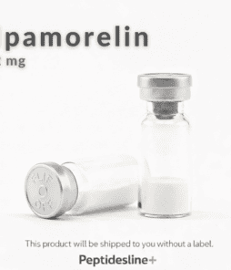 Ipamorelin peptide vial for muscle growth, recovery, and anti-aging benefits. High-quality peptides.