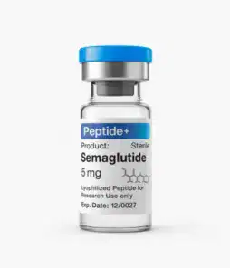 Sterile Semaglutide 5mg vial for research use only.