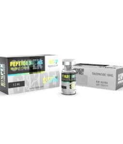 Peptidesline research peptide vial with packaging for chemical research.