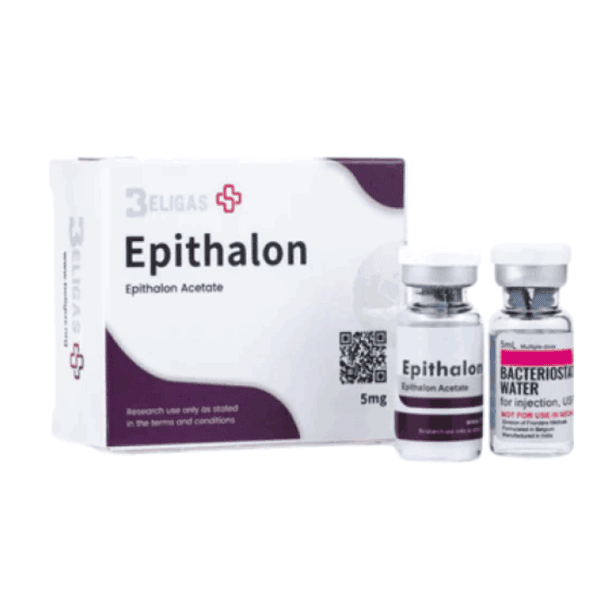 Epitalon peptide vial for skin rejuvenation, anti-aging, and medical skincare treatments.