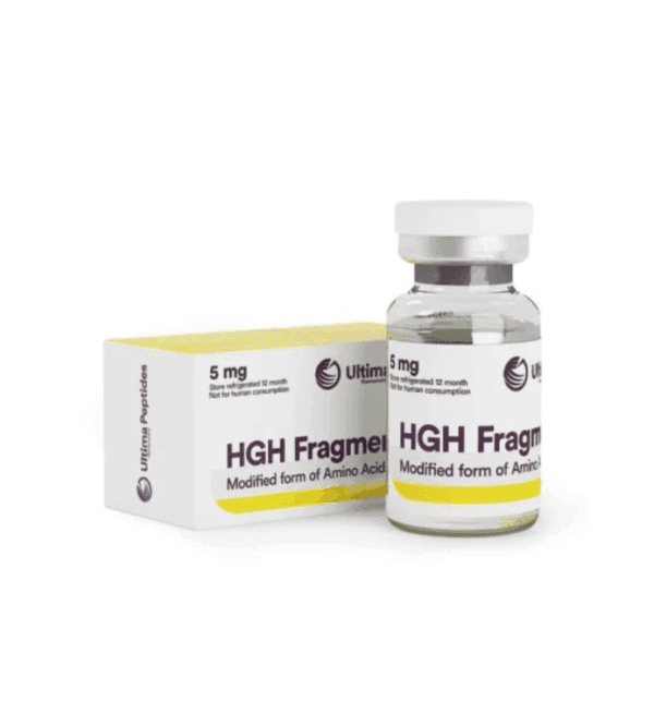 HGH Fragment peptide supplement, 5mg, for muscle growth and anti-aging benefits.