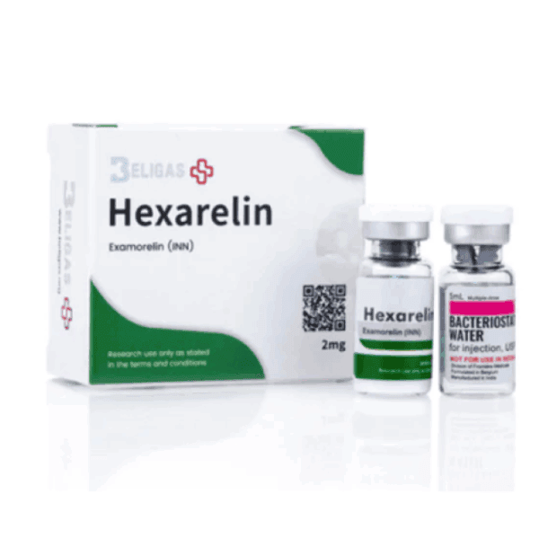 Anticancer peptide Hexarelin for muscle growth and therapy, high-quality research peptide.