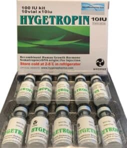 Recombinant human growth hormone Hygetropin injections for bodybuilding and fitness.