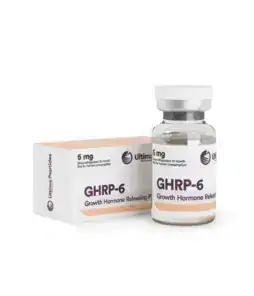 Growth hormone releasing peptide GHRP-6 supplement for muscle gain and anti-aging.