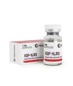 Insulin-like Growth Factor IGF-1LR3 peptide for muscle growth and performance enhancement.