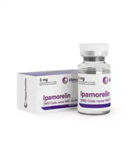 1. Ipamorelin peptide supplement for muscle growth and anti-aging benefits.