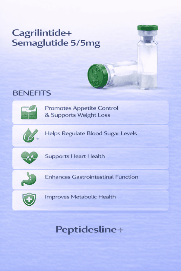 Peptidesline peptides for health and wellness, including Cagrilintide and Semaglutide for weight loss and metabolic support.