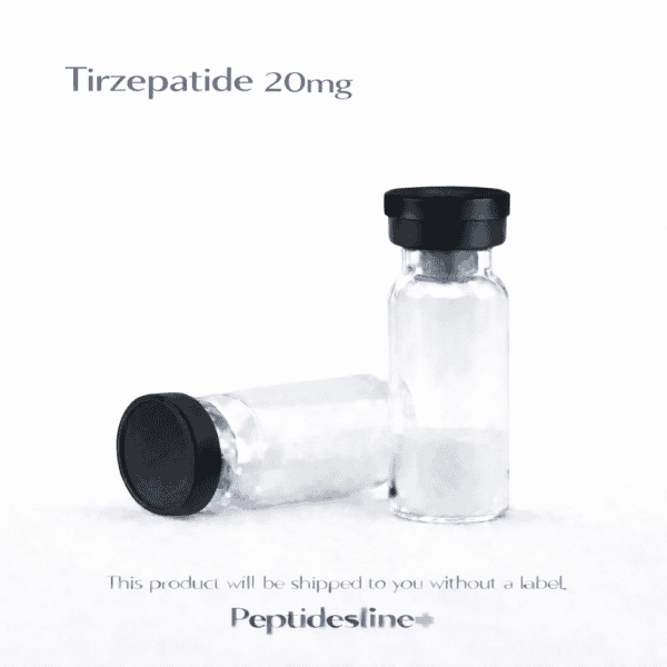 Vial of peptides for research use, premium quality.