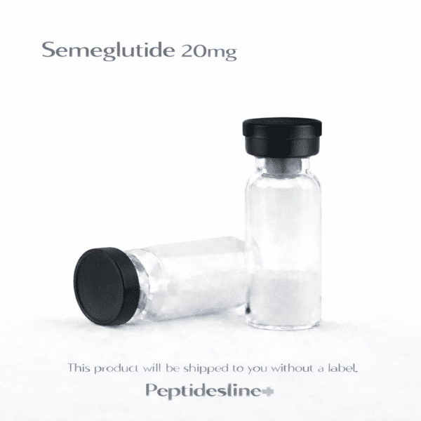 Glass vials with peptides for bodybuilding and fitness supplements.