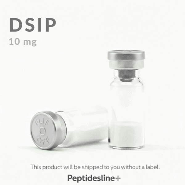 DSIP 10mg peptide vial for research use only.