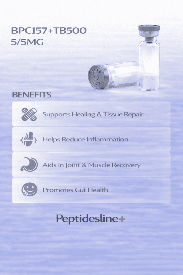 Vial of Peptides for Healing & Muscle Recovery.