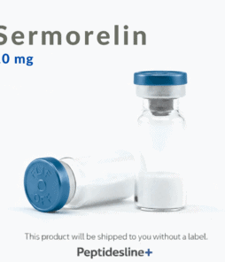 Sermorelin 10 mg vial for peptide therapy, high-quality and pure, ideal for anti-aging and growth ho.